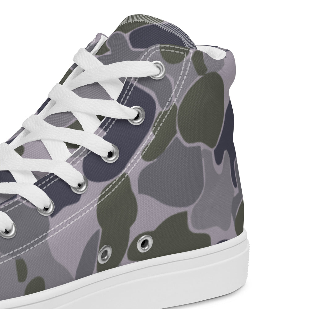 Australian AUSCAM Disruptive Pattern Navy Uniform (DPNU) CAMO Men’s high top canvas shoes - Mens High Top Canvas Shoes