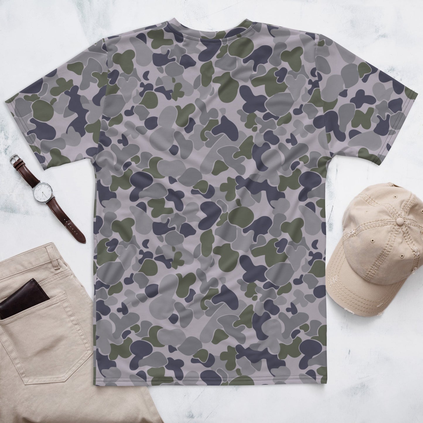 Australian AUSCAM Disruptive Pattern Navy Uniform (DPNU) CAMO Mens T-shirt - T-Shirts