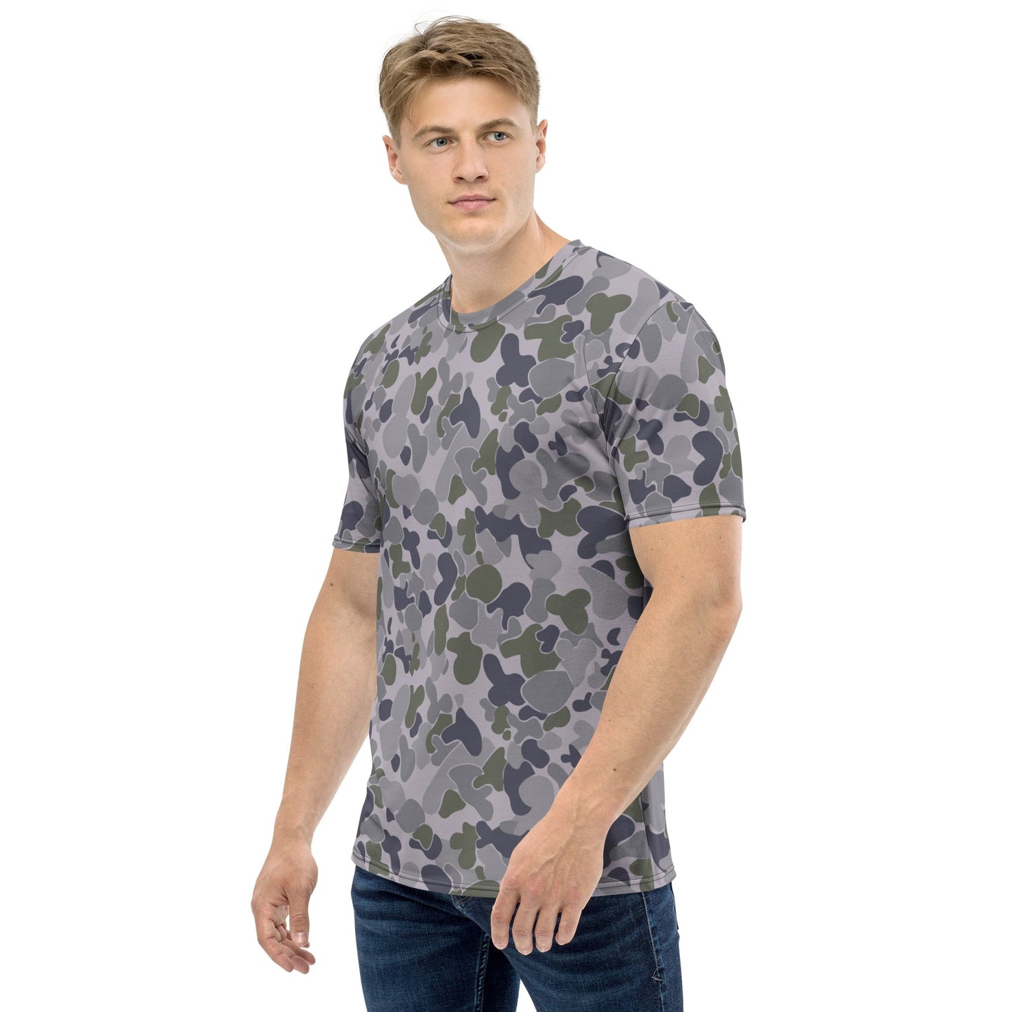 Australian AUSCAM Disruptive Pattern Navy Uniform (DPNU) CAMO Mens T-shirt - T-Shirts