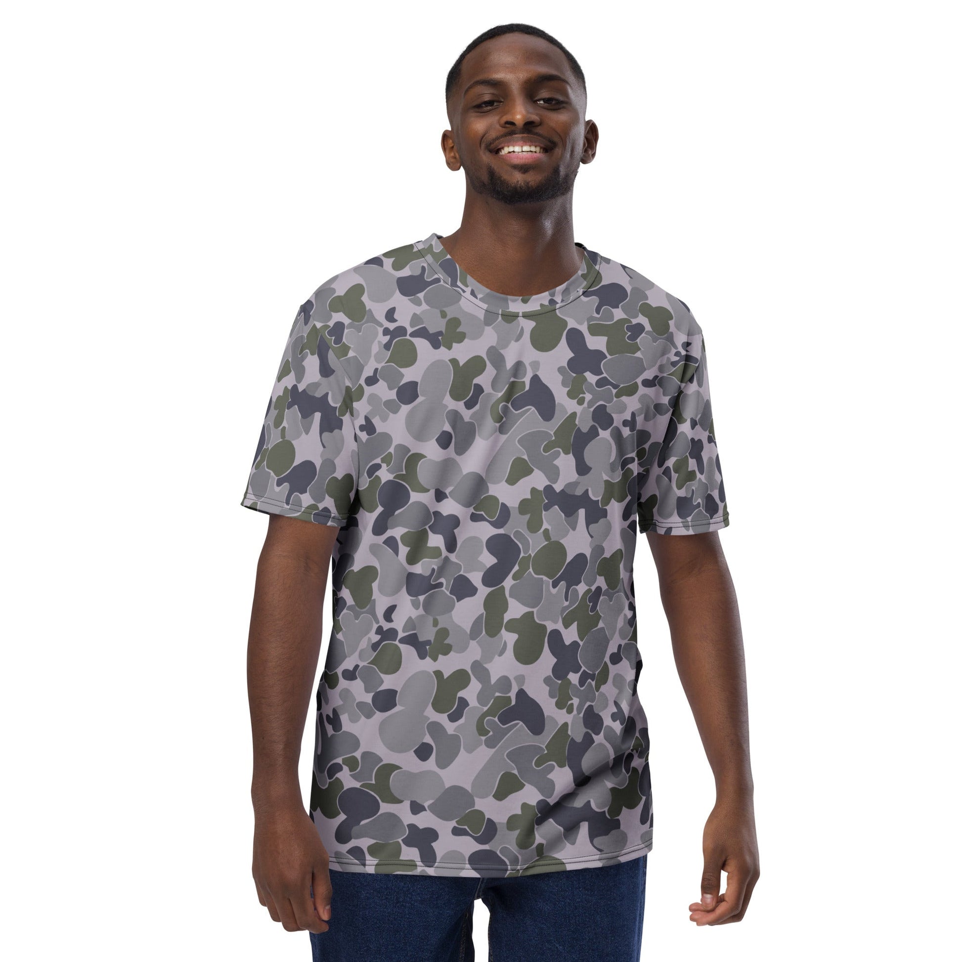 Australian AUSCAM Disruptive Pattern Navy Uniform (DPNU) CAMO Mens T-shirt - T-Shirts