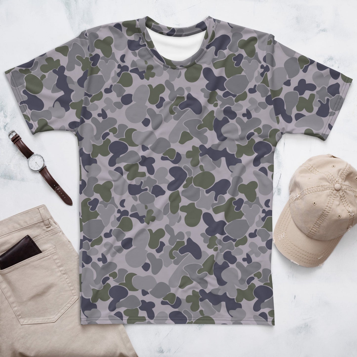 Australian AUSCAM Disruptive Pattern Navy Uniform (DPNU) CAMO Mens T-shirt - XS - T-Shirts