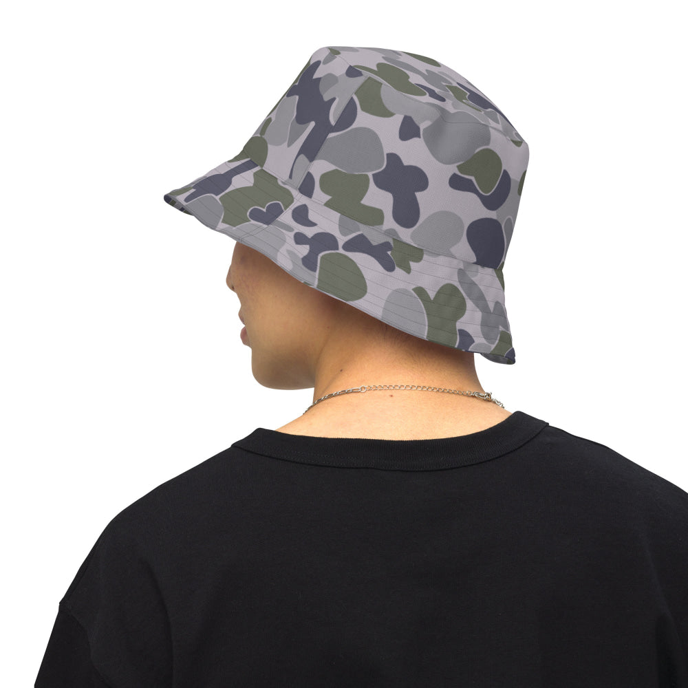 Australian AUSCAM Disruptive Pattern Navy Uniform (DPNU) CAMO Reversible bucket hat - Bucket Hat