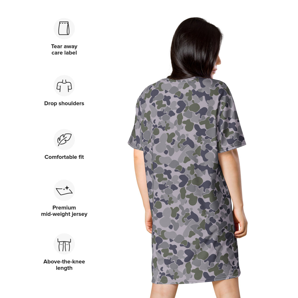 Australian AUSCAM Disruptive Pattern Navy Uniform (DPNU) CAMO T-shirt dress - Womens T-Shirt Dress