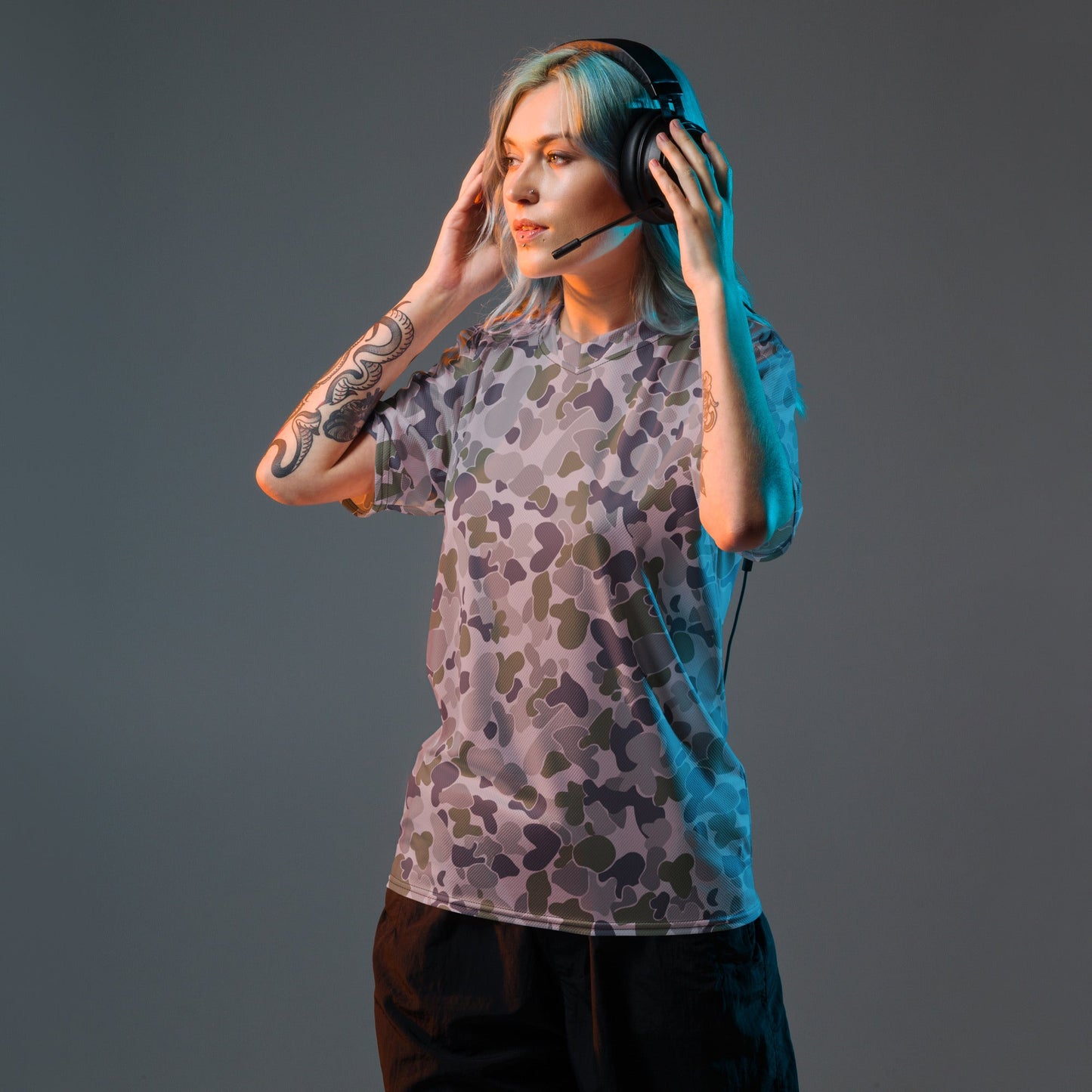 Australian AUSCAM Disruptive Pattern Navy Uniform (DPNU) CAMO unisex sports jersey - Sports Jerseys