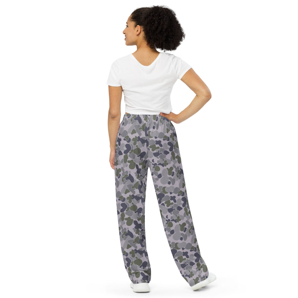 Australian AUSCAM Disruptive Pattern Navy Uniform (DPNU) CAMO unisex wide-leg pants - Unisex Wide-Leg Pants