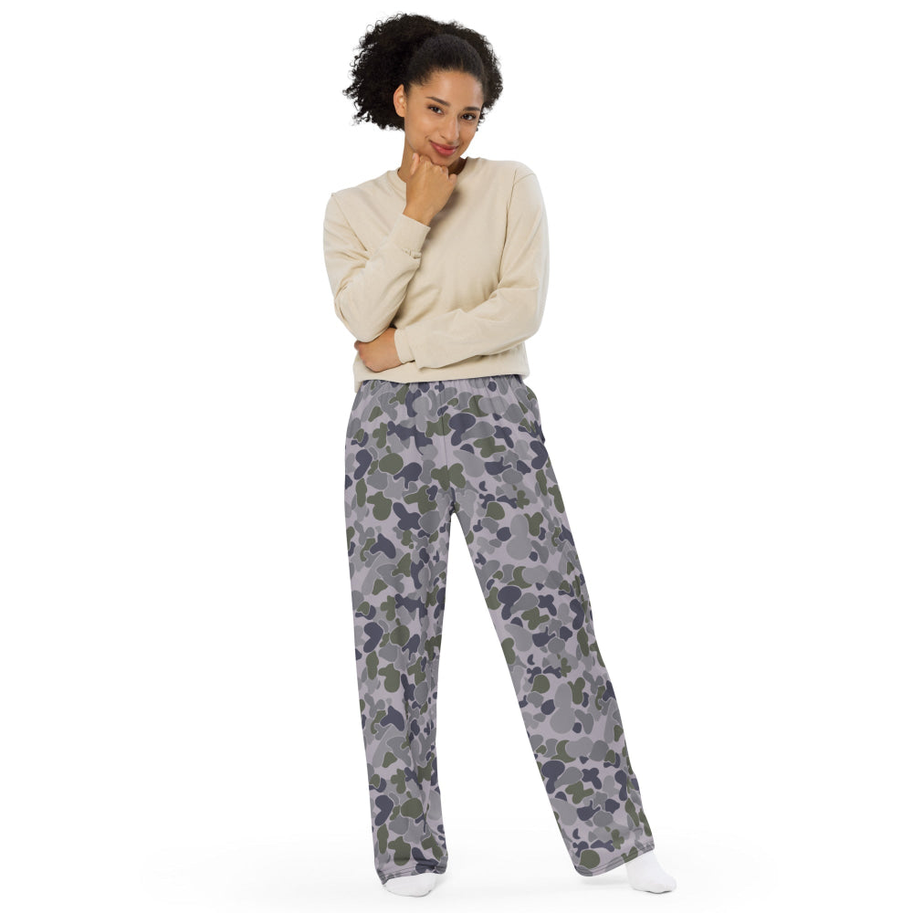 Australian AUSCAM Disruptive Pattern Navy Uniform (DPNU) CAMO unisex wide-leg pants - Unisex Wide-Leg Pants