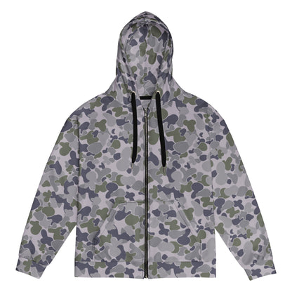 Australian AUSCAM Disruptive Pattern Navy Uniform (DPNU) CAMO Unisex zip hoodie - 2XS - Zip Hoodie