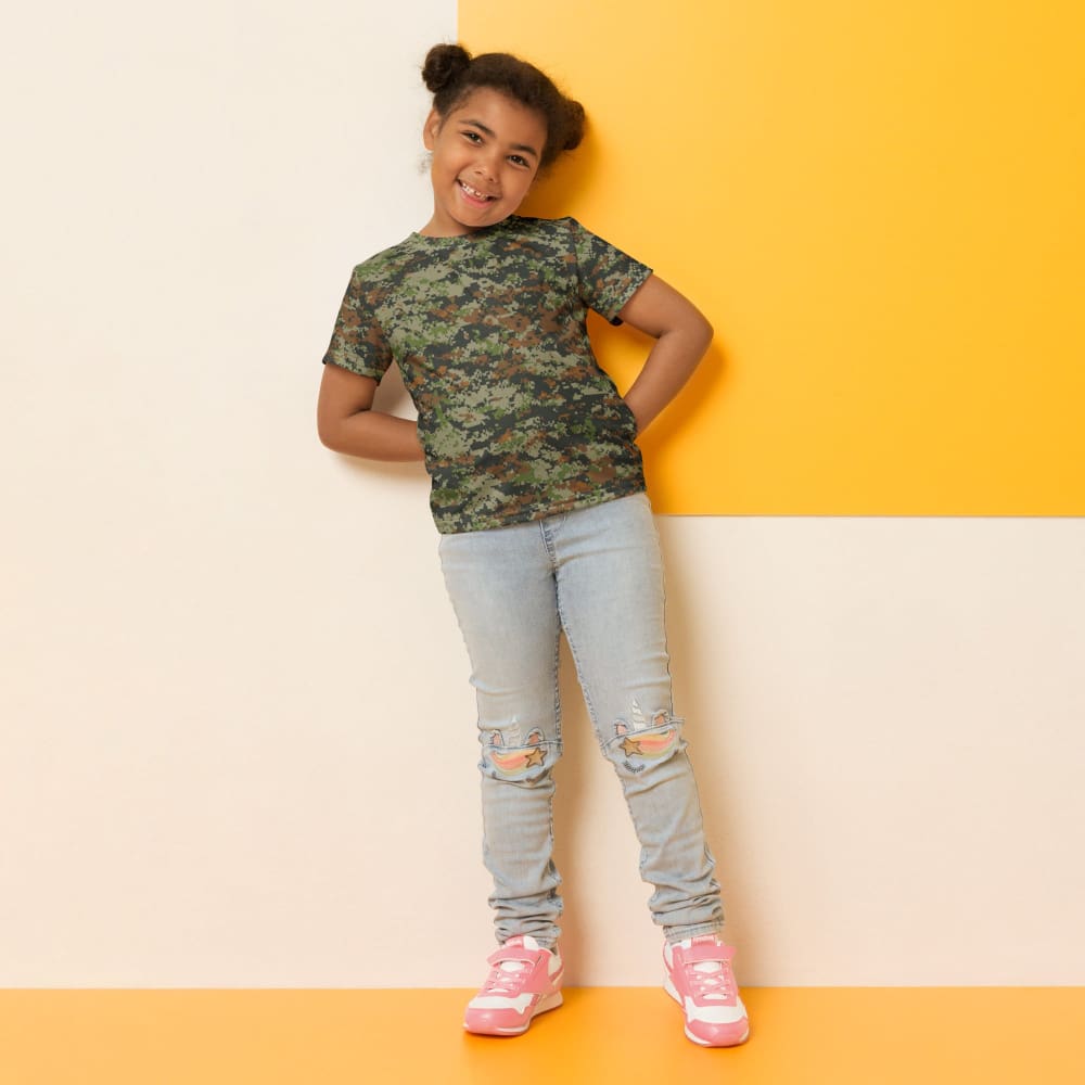 Australian AUSCAM DPCU Digital CAMO Kids crew neck t-shirt - Crew Neck T-shirt