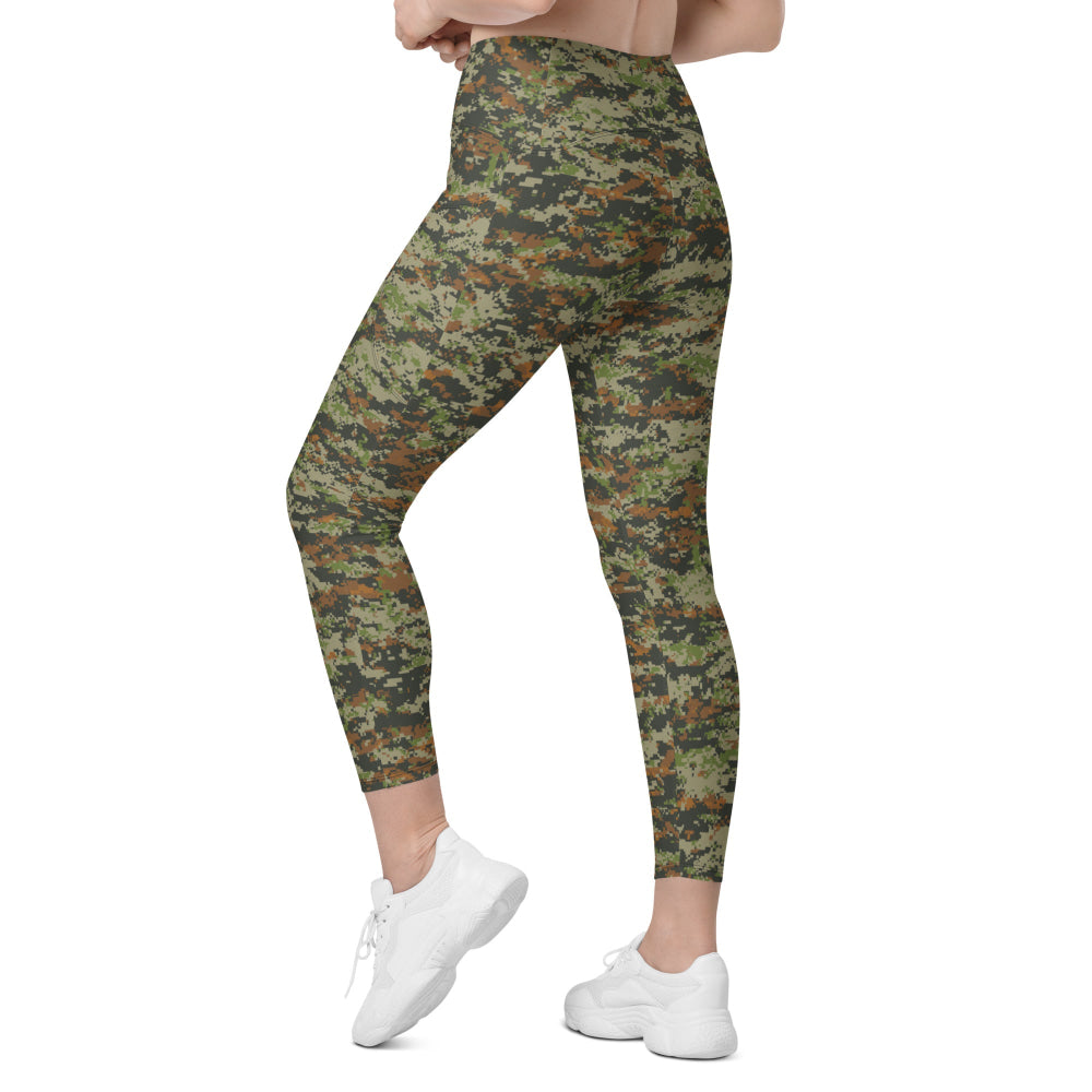 Australian AUSCAM DPCU Digital CAMO Leggings with pockets - Womens With Pockets