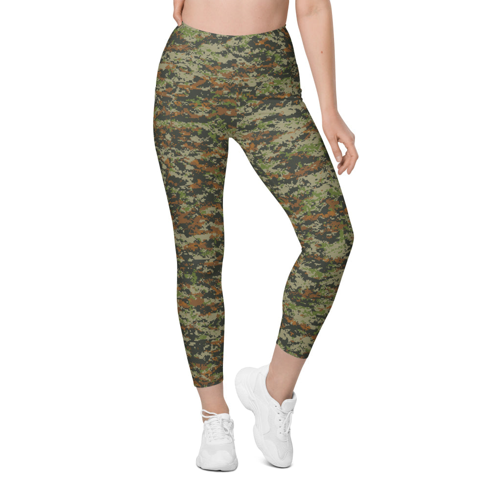 Australian AUSCAM DPCU Digital CAMO Leggings with pockets - Womens With Pockets