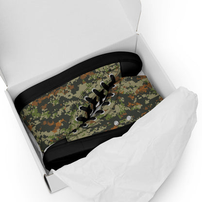 Australian AUSCAM DPCU Digital CAMO Men’s high top canvas shoes - Mens High Top Canvas Shoes