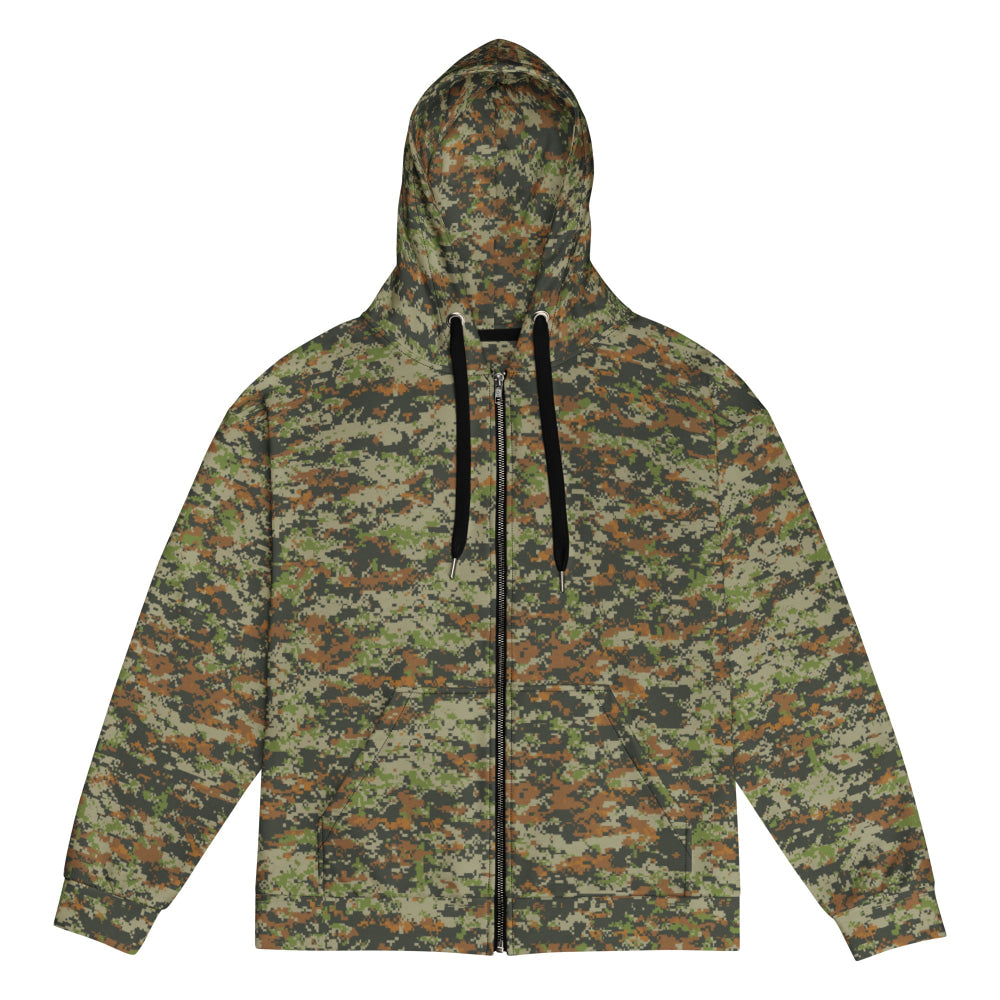 Australian AUSCAM DPCU Digital CAMO Unisex zip hoodie - 2XS - Zip Hoodie