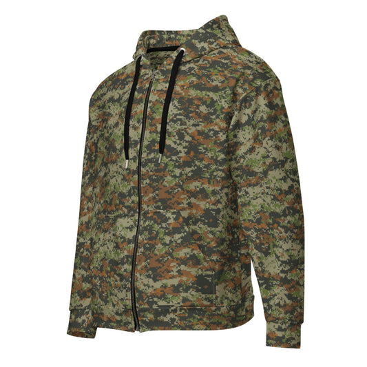 Australian AUSCAM DPCU Digital CAMO Unisex zip hoodie - 2XS - Zip Hoodie