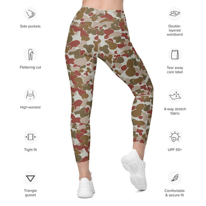 Australian AUSCAM OPFOR Disruptive Pattern Camouflage Uniform (DPCU) CAMO Leggings with pockets - Womens With Pockets