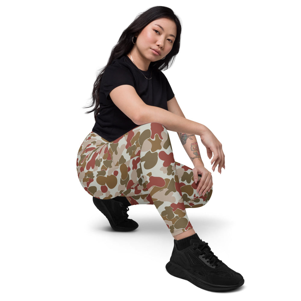 Australian AUSCAM OPFOR Disruptive Pattern Camouflage Uniform (DPCU) CAMO Leggings with pockets - Womens With Pockets