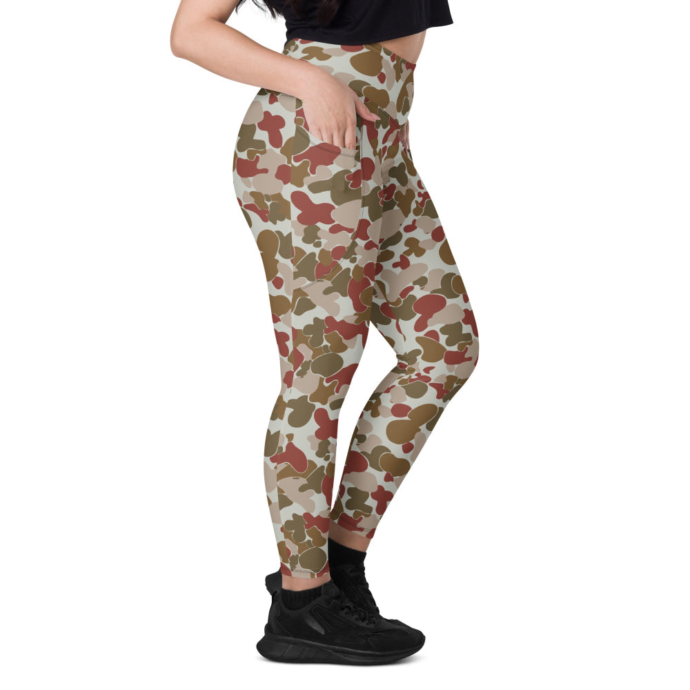 Australian AUSCAM OPFOR Disruptive Pattern Camouflage Uniform (DPCU) CAMO Leggings with pockets - Womens With Pockets