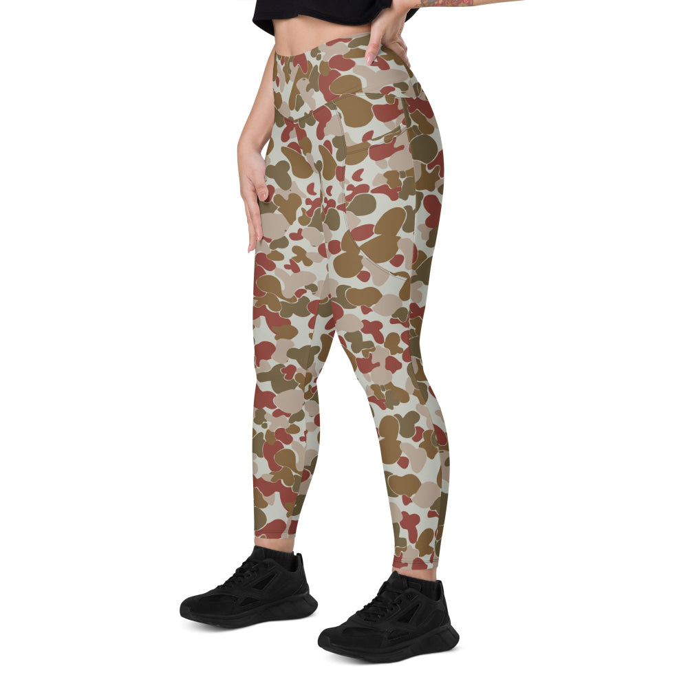 Australian AUSCAM OPFOR Disruptive Pattern Camouflage Uniform (DPCU) CAMO Leggings with pockets - Womens With Pockets