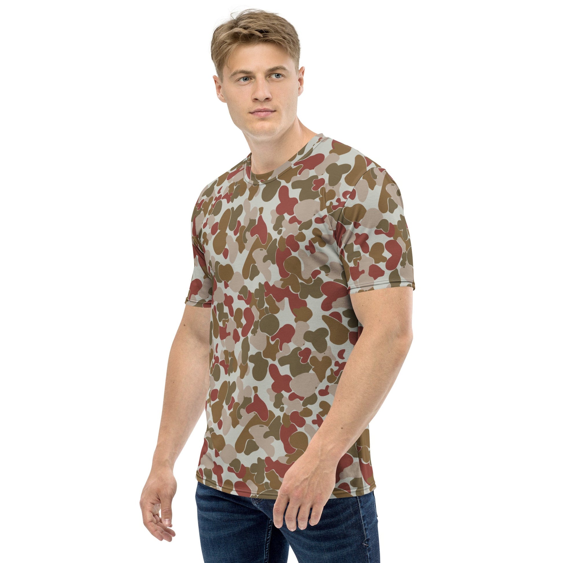 Australian AUSCAM OPFOR Disruptive Pattern Camouflage Uniform (DPCU) CAMO Mens T-shirt - T-Shirts