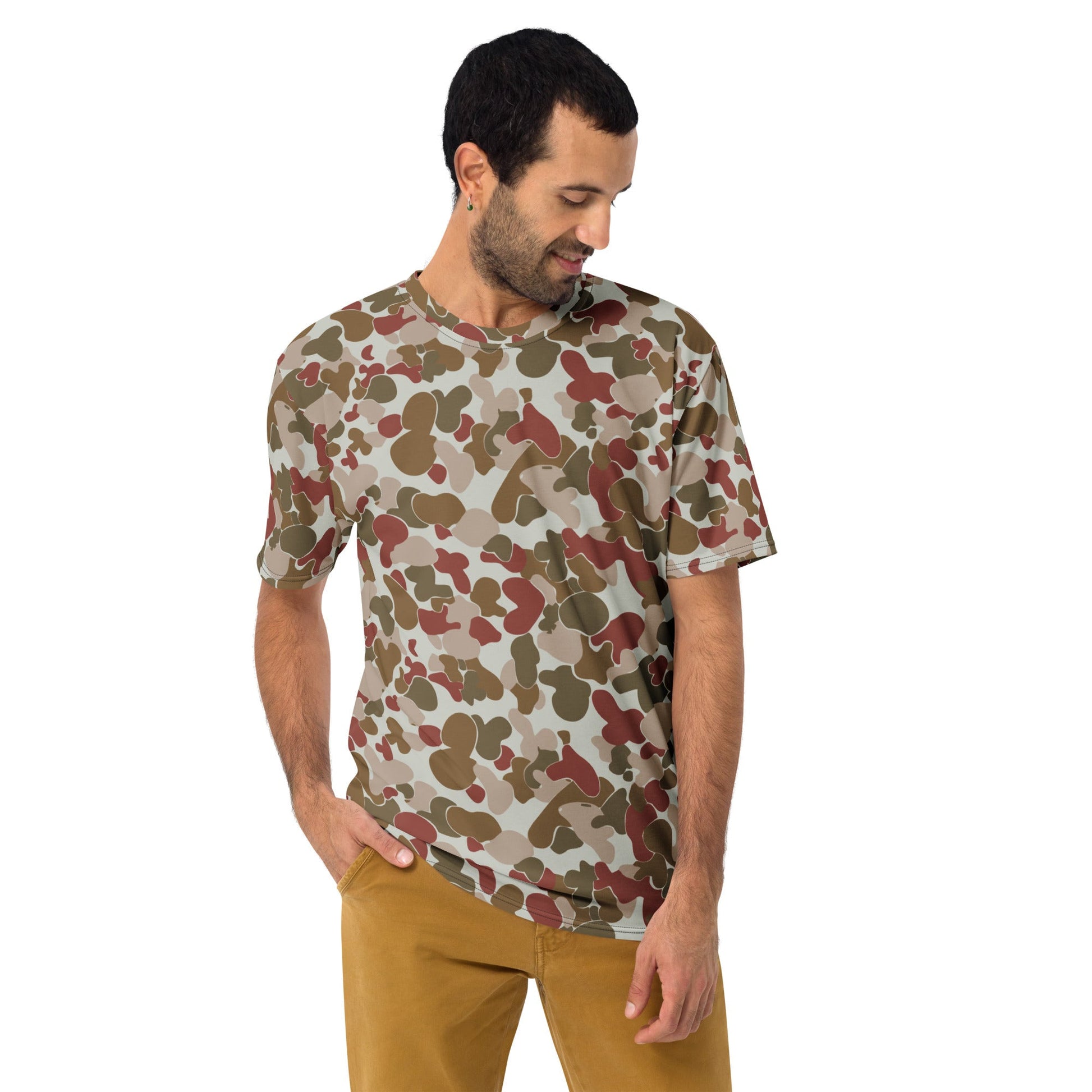 Australian AUSCAM OPFOR Disruptive Pattern Camouflage Uniform (DPCU) CAMO Mens T-shirt - T-Shirts