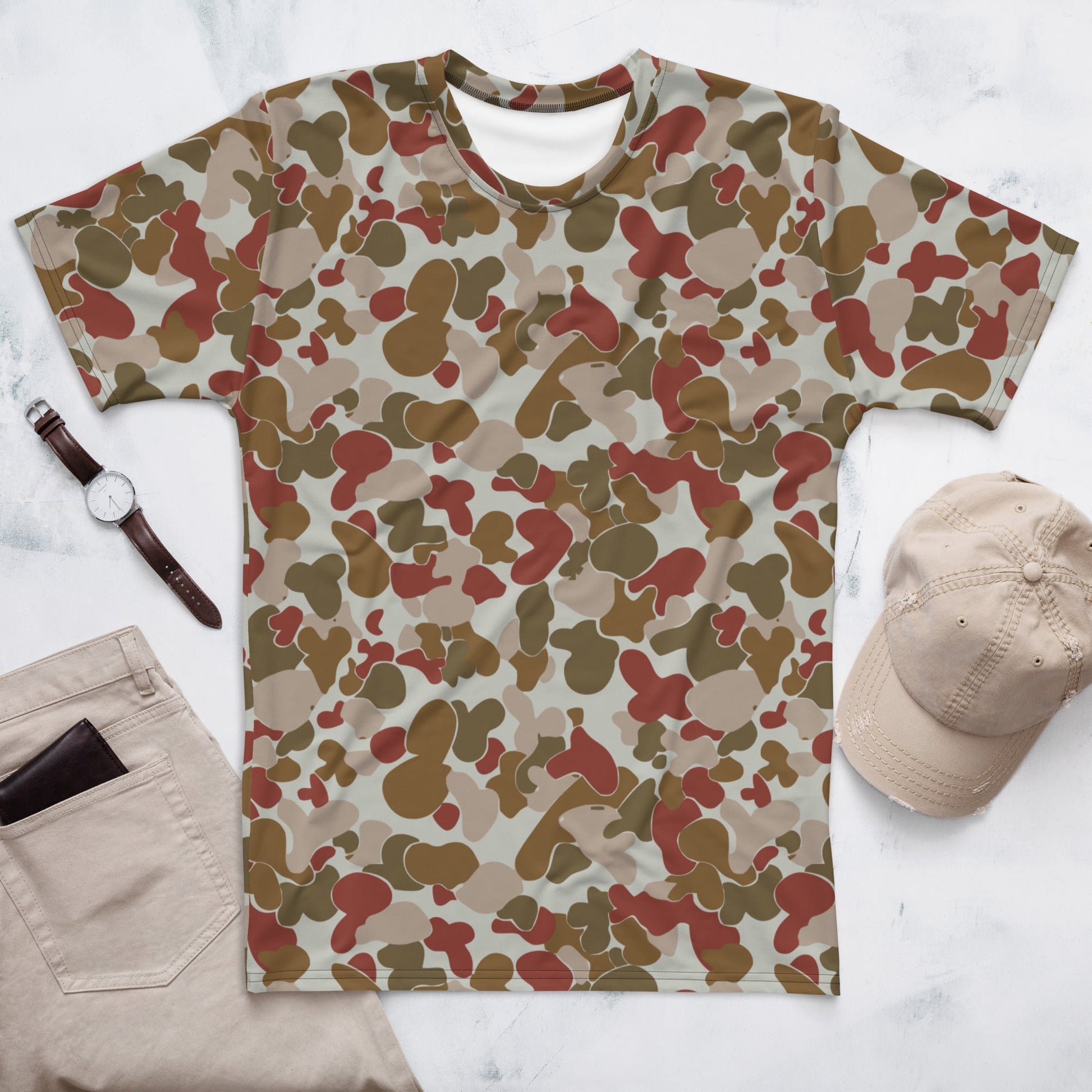 Australian AUSCAM OPFOR Disruptive Pattern Camouflage Uniform (DPCU) CAMO Mens T-shirt - XS - T-Shirts