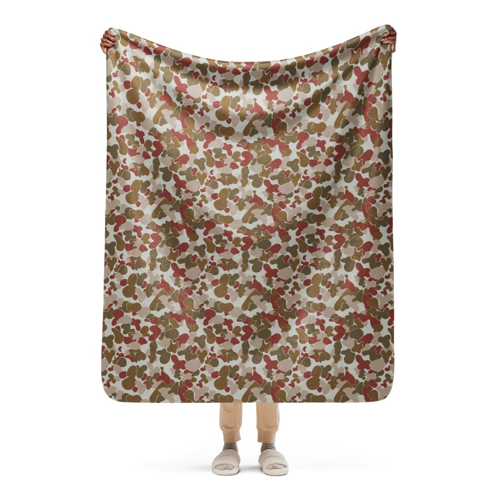 Australian (AUSCAM) OPFOR Disruptive Pattern Camouflage Uniform (DPCU) CAMO Sherpa blanket - 50″×60″