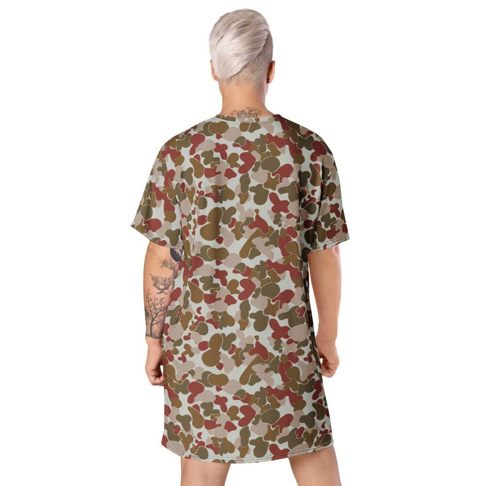 Australian AUSCAM OPFOR Disruptive Pattern Camouflage Uniform (DPCU) CAMO T-shirt dress - Womens T-Shirt Dress