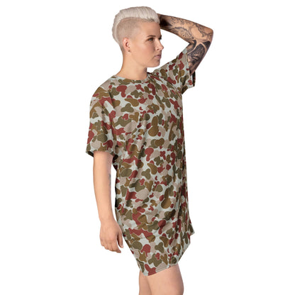 Australian AUSCAM OPFOR Disruptive Pattern Camouflage Uniform (DPCU) CAMO T-shirt dress - Womens T-Shirt Dress