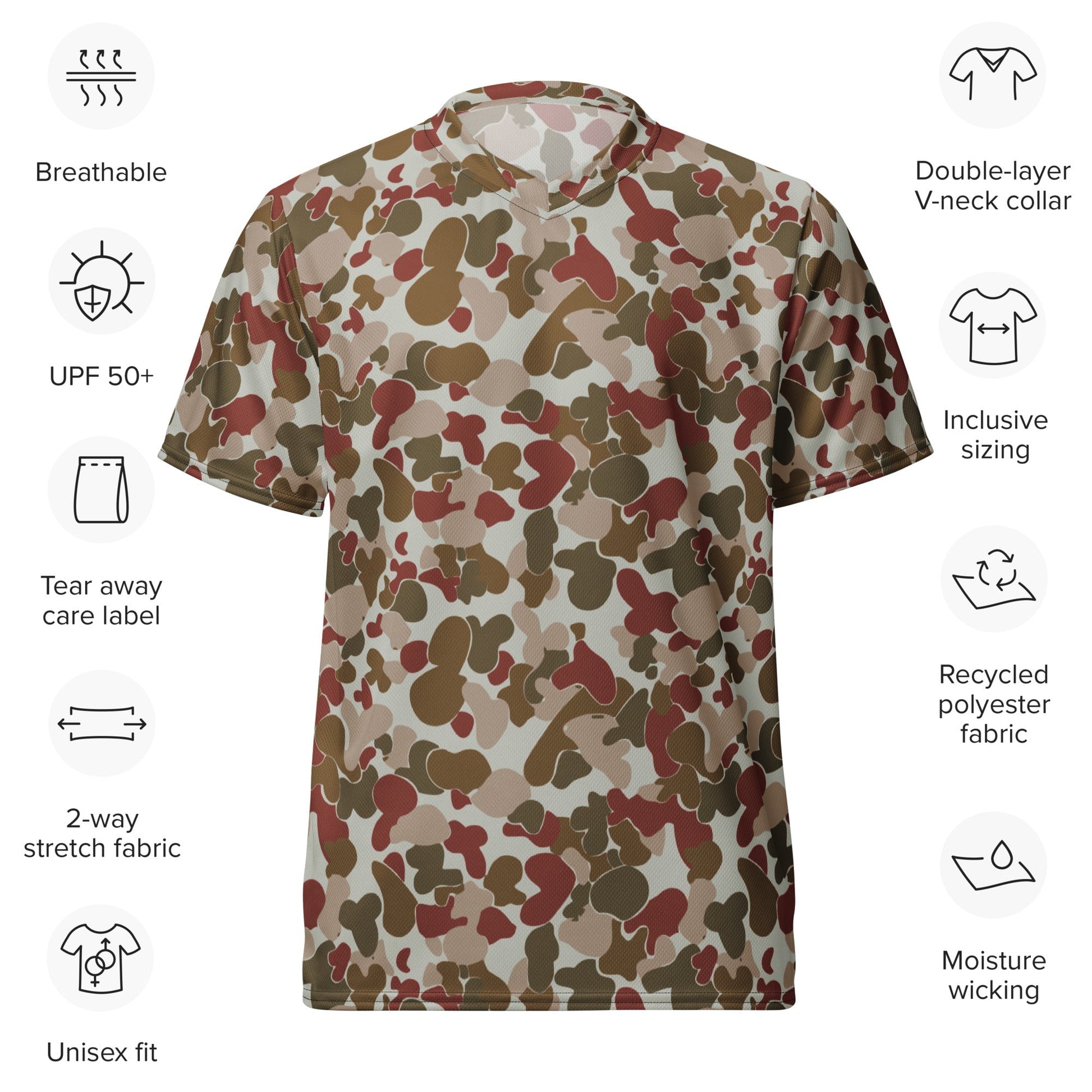 Australian AUSCAM OPFOR Disruptive Pattern Camouflage Uniform (DPCU) CAMO unisex sports jersey - Sports Jerseys