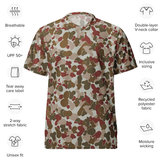 Australian AUSCAM OPFOR Disruptive Pattern Camouflage Uniform (DPCU) CAMO unisex sports jersey - Sports Jerseys