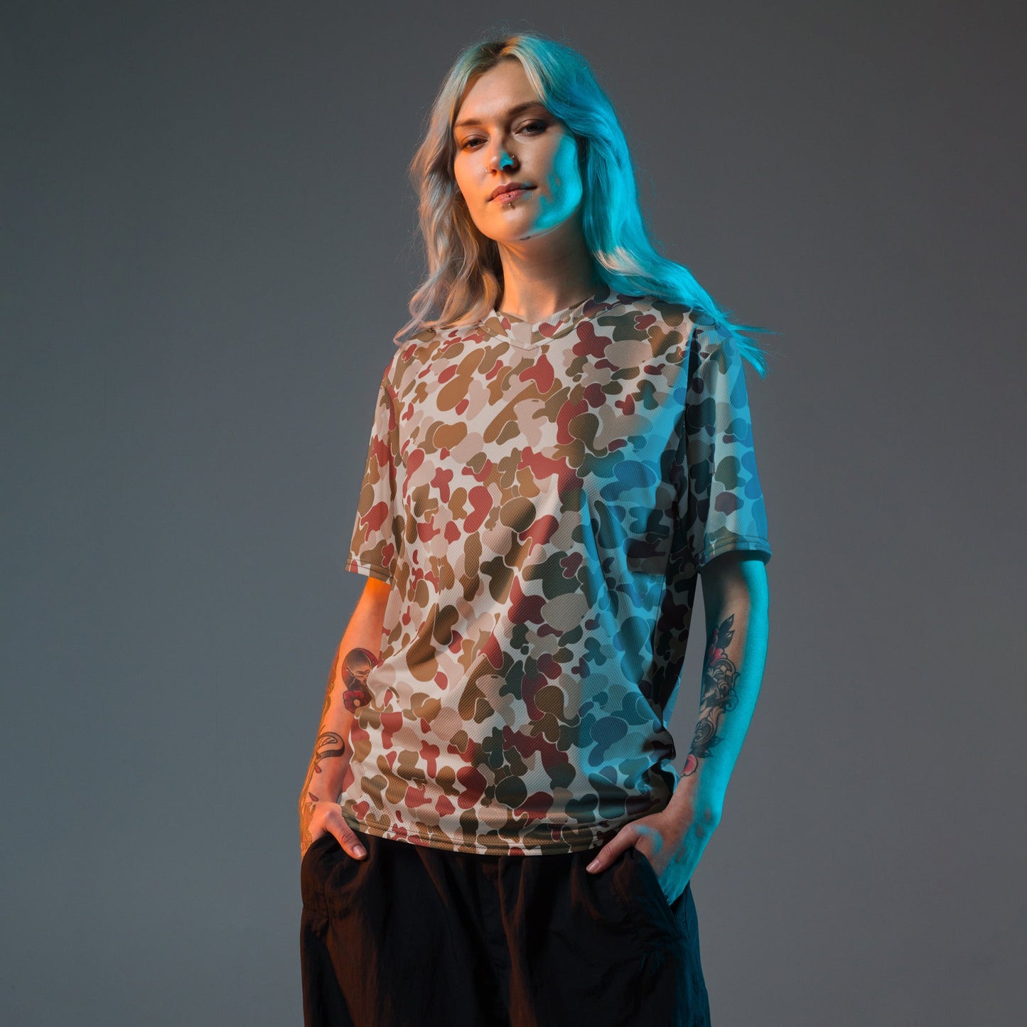 Australian AUSCAM OPFOR Disruptive Pattern Camouflage Uniform (DPCU) CAMO unisex sports jersey - Sports Jerseys