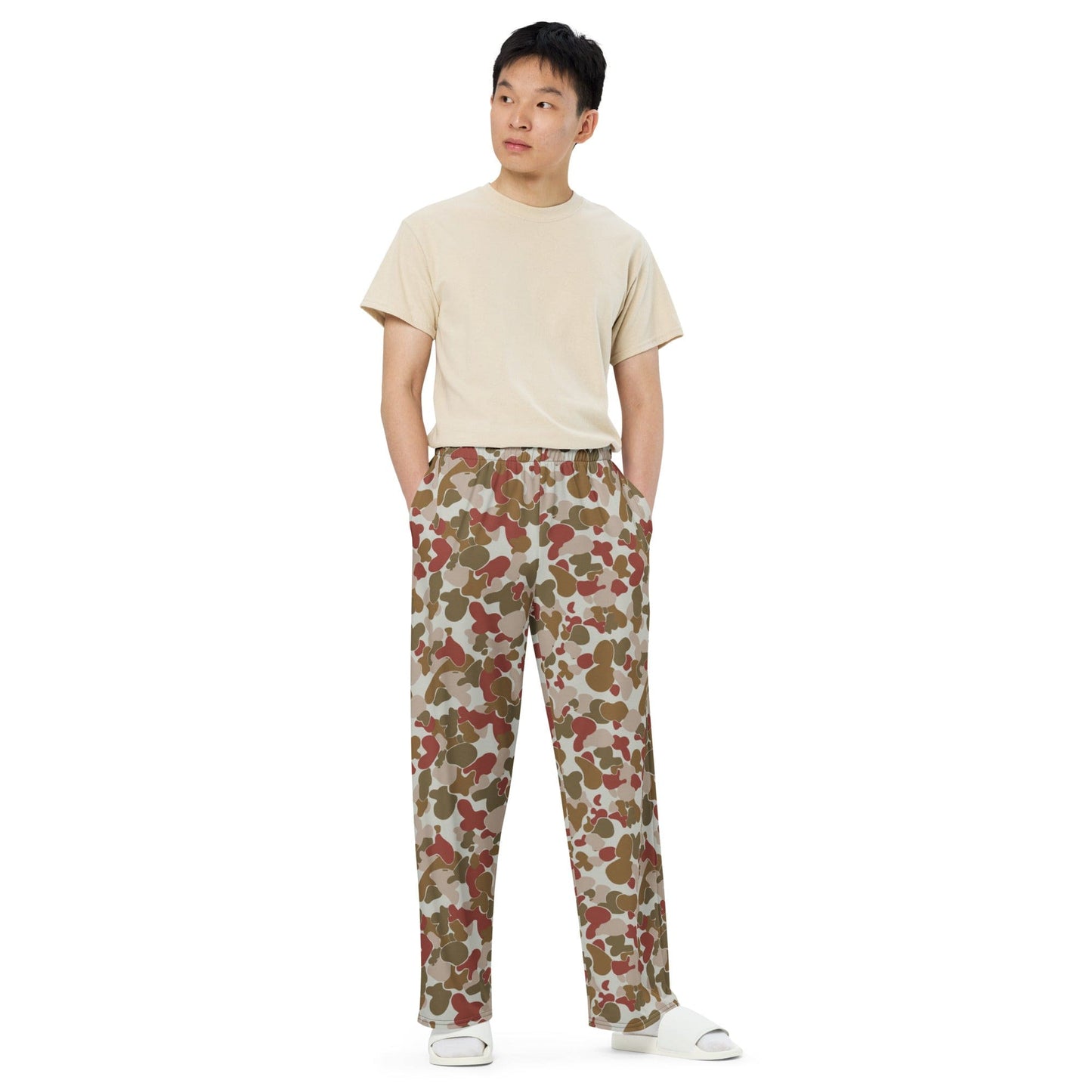 Australian AUSCAM OPFOR Disruptive Pattern Camouflage Uniform (DPCU) CAMO unisex wide-leg pants - Unisex Wide-Leg Pants