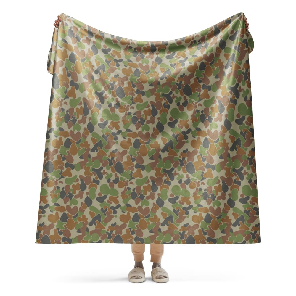 Australian Disruptive Pattern Camouflage Uniform (DPCU) CAMO Sherpa blanket - 60″×80″