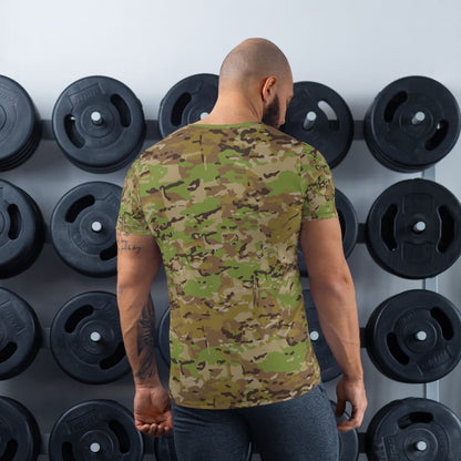 Australian Multicam Camouflage Uniform (AMCU) CAMO Men’s Athletic T-shirt
