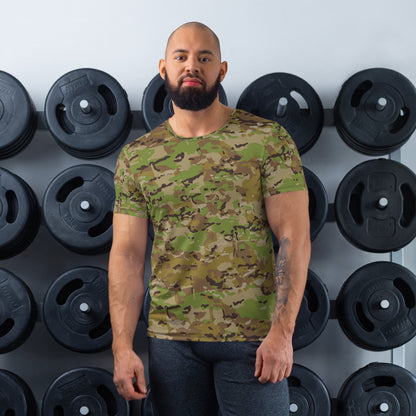 Australian Multicam Camouflage Uniform (AMCU) CAMO Men’s Athletic T-shirt - XS - Mens T-Shirt