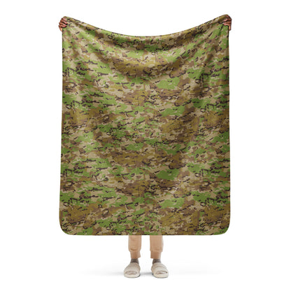 Australian Multicam Camouflage Uniform (AMCU) CAMO Sherpa blanket - 50″×60″ - Blanket