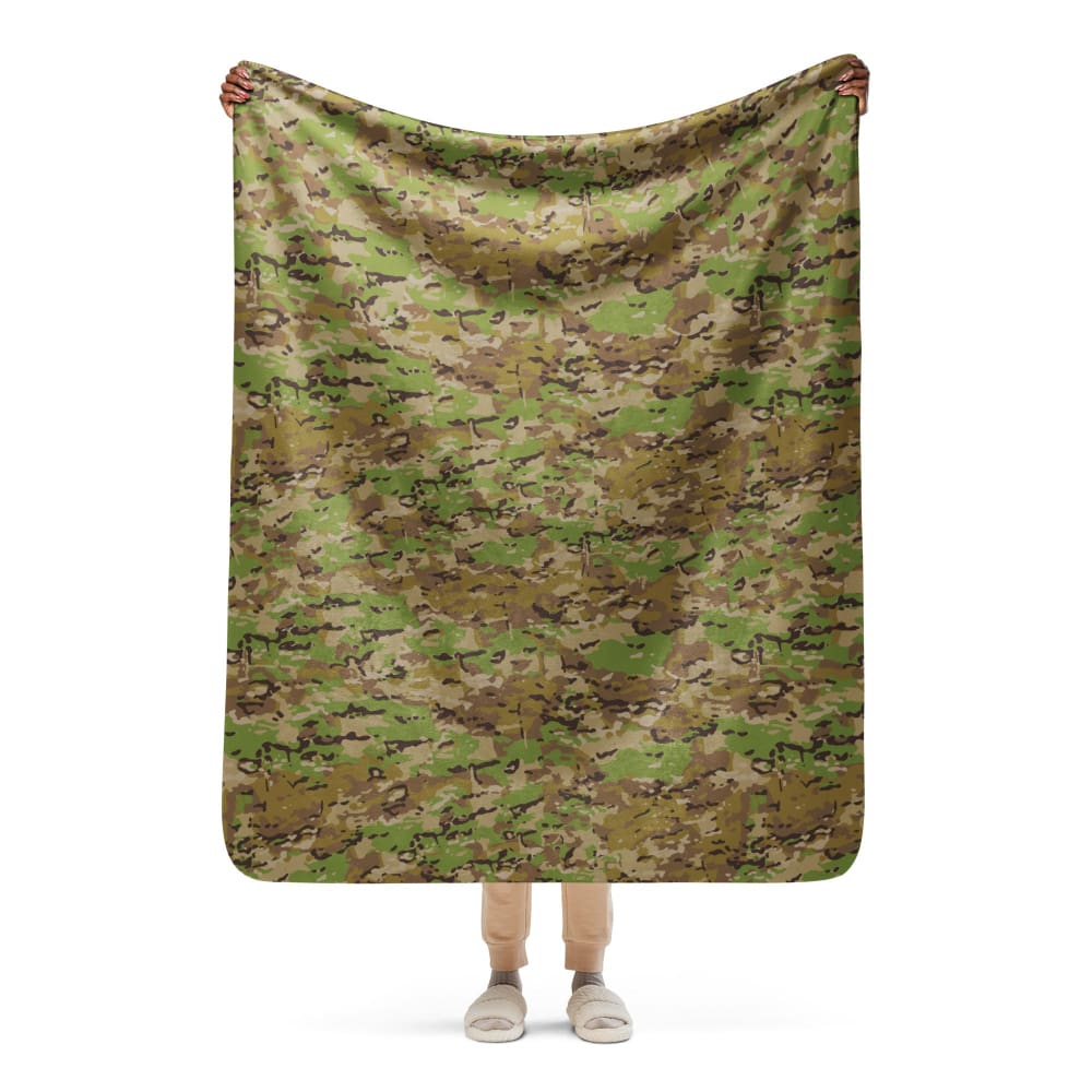 Australian Multicam Camouflage Uniform (AMCU) CAMO Sherpa blanket - 50″×60″