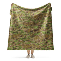 Australian Multicam Camouflage Uniform (AMCU) CAMO Sherpa blanket - 60″×80″ - Blanket