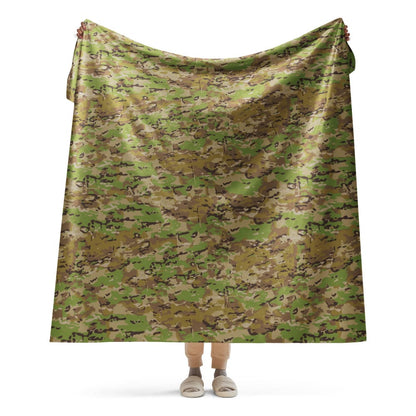 Australian Multicam Camouflage Uniform (AMCU) CAMO Sherpa blanket - 60″×80″