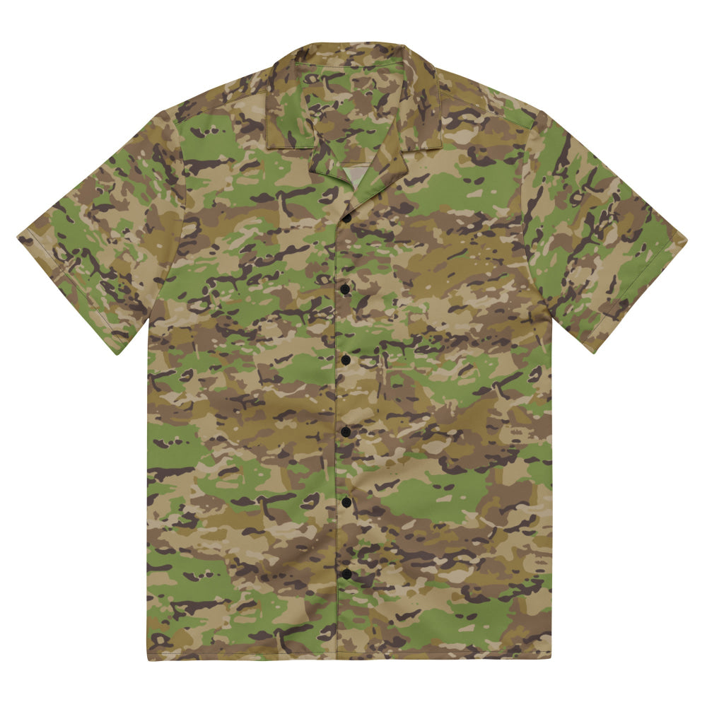 Australian Multicam Camouflage Uniform (AMCU) CAMO Unisex button shirt - 2XS - Button Shirt