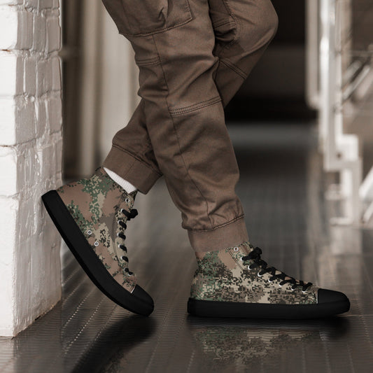 Austrian Digital Jagdkommando CAMO Mens high top canvas shoes - 5 - High Top Canvas Shoes