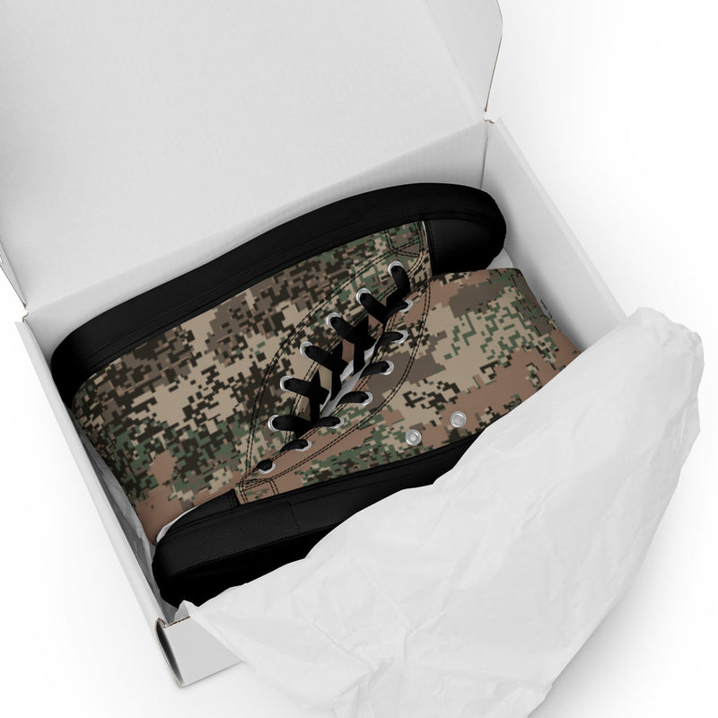 Digital Alpine Jagdkommando CAMO Mens High-Top Canvas Shoes