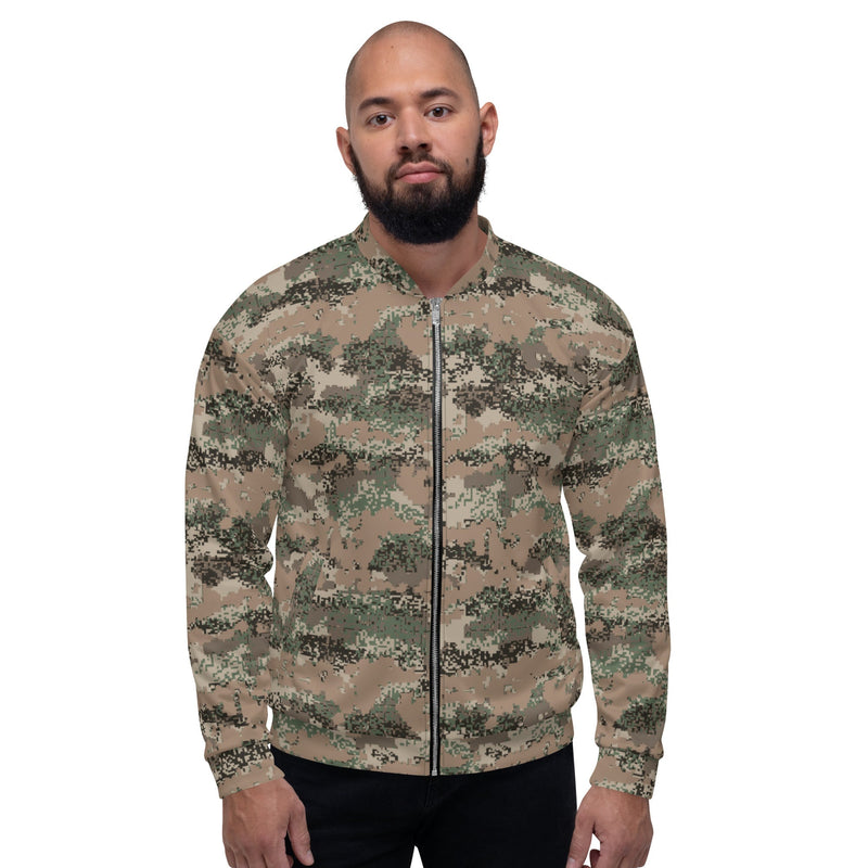 Digital Alpine Jagdkommando CAMO Unisex Bomber Jacket