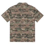 Digital Alpine Jagdkommando CAMO Unisex Short-Sleeve Button Shirt - Button-Up