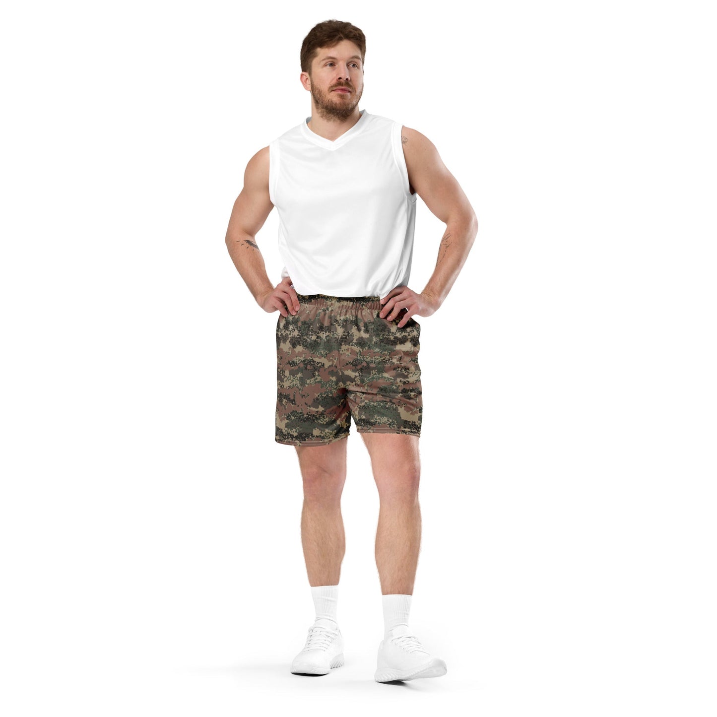 Austrian Digital Jagdkommando CAMO Unisex Mesh Shorts