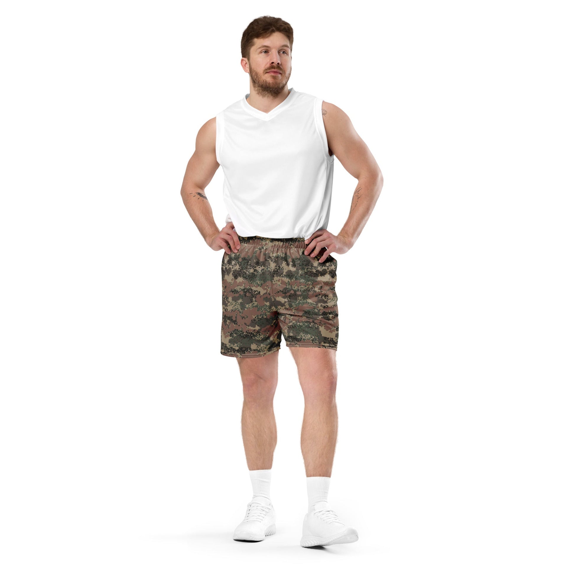 Austrian Digital Jagdkommando CAMO Unisex Mesh Shorts