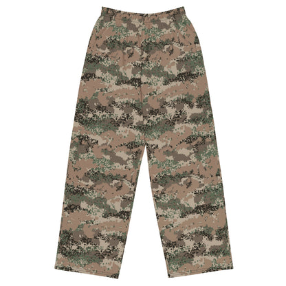 Austrian Digital Jagdkommando CAMO unisex wide-leg pants - 2XS - Wide-leg Pants