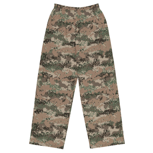 Digital Alpine Jagdkommando CAMO Unisex Wide-Leg Leisure Pants - 2XS - Pant