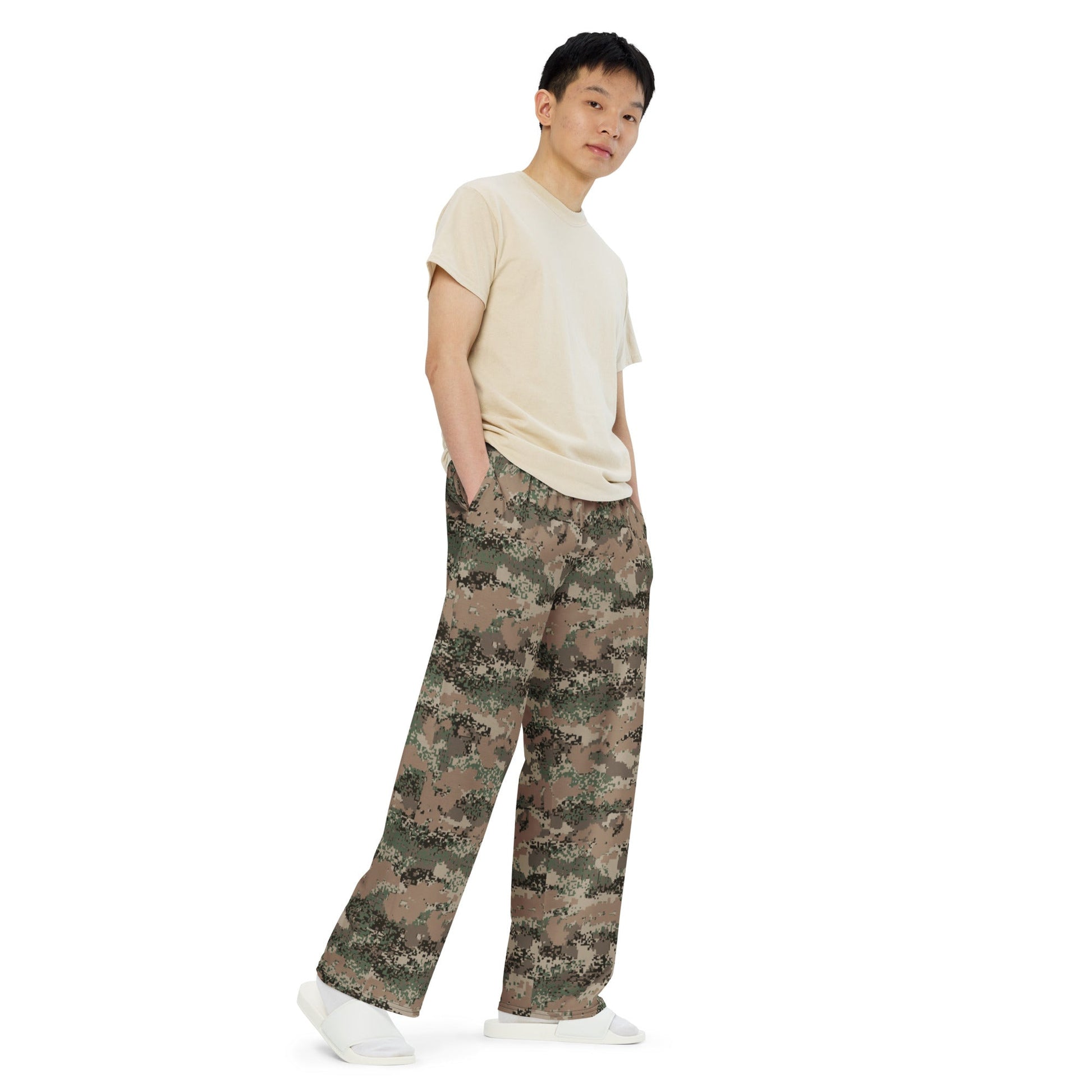 Austrian Digital Jagdkommando CAMO unisex wide-leg pants - Wide-leg Pants