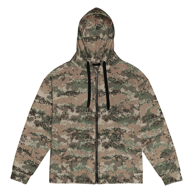 Digital Alpine Jagdkommando CAMO Unisex Zip Hoodie - 2XS