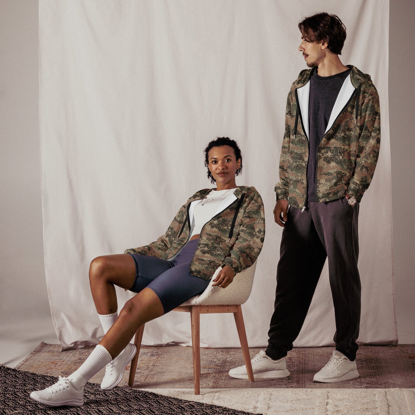 Austrian Digital Jagdkommando CAMO Unisex zip hoodie - Zip Hoodies